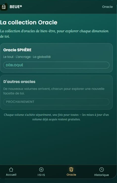 BEUE® Lanterne — Bilan I·S·I·S & Oracle SPHÈRE