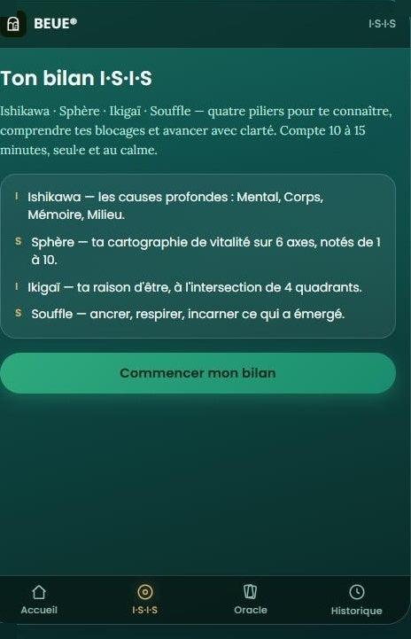 BEUE® Lanterne — Bilan I·S·I·S & Oracle SPHÈRE