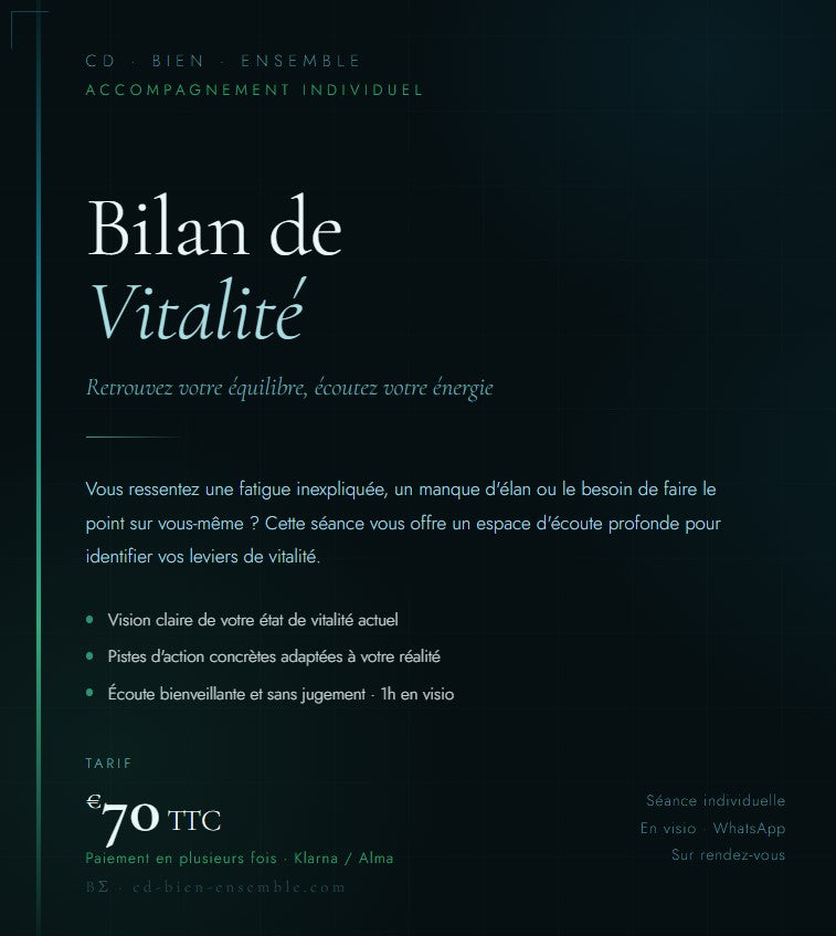 Bilan de vitalité