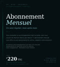 Abonnement mensuel