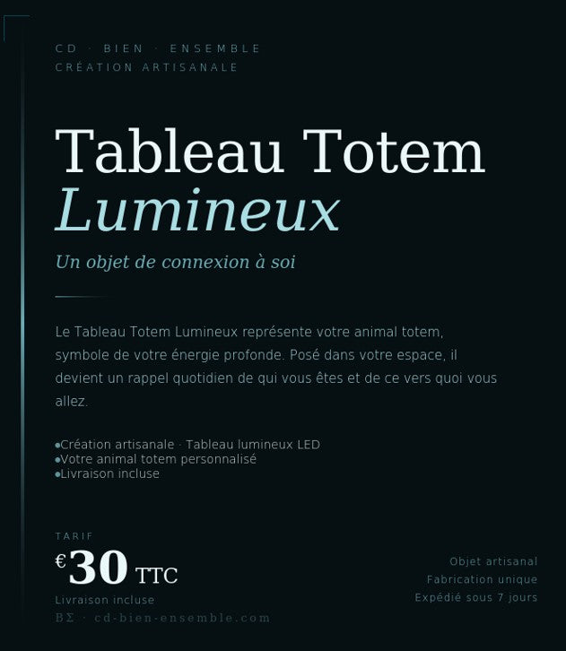 Option — Tableau totem lumineux